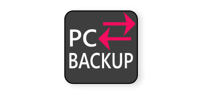 PCBackupの製品ロゴ